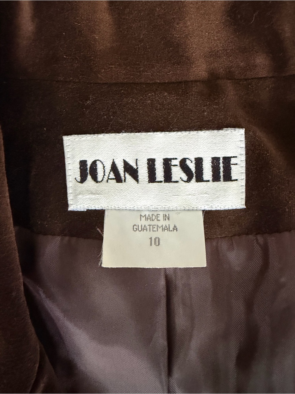 Rich Chocolate Brown Vintage Joan Leslie Velvet Blazer Mob Wife Dark Academia 10 - Picture 5 of 10